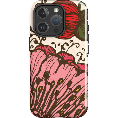 Rose Bud Floral iPhone 16 Pro Magsafe Impact Case